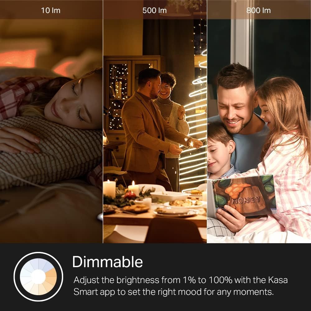 Kasa Smart Light Bulbs, Full Color Changing Dimmable Smart WiFi Bulbs Compatible with Alexa and Google Home, A19, 60 W 800 Lumens,2.4Ghz only, No Hub Required, 2-Pack (KL125P2), Multicolor - Image 10