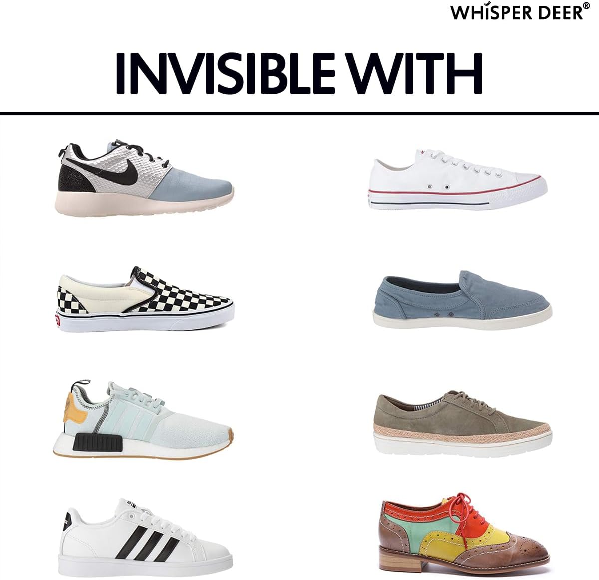 WHISPER DEER No Show Liner Socks Women - (Size 4-7/7-10/10-13) Low cut Invisible Cotton Sneaker Socks with Non Slip Grips - Image 2