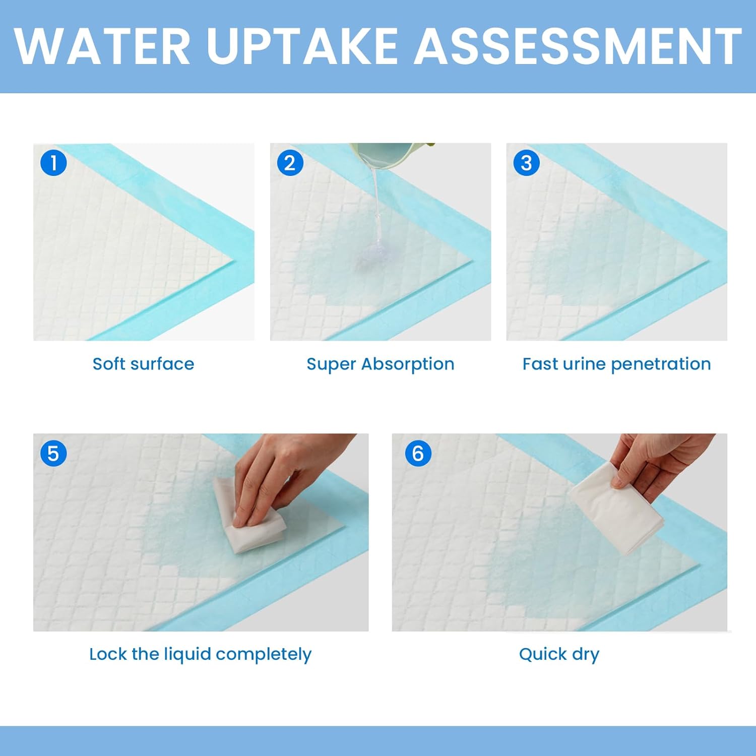 Dog Pee Pads Extra Large, Training Pads 28x30 50 Count, Pee Pad for Dogs, Super Absorbent Leak-Proof Quick Drying Pee Pads - Image 4