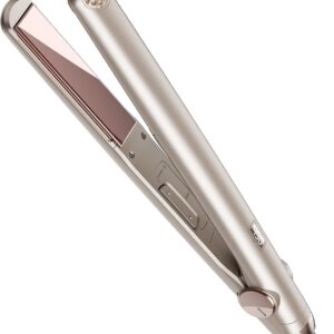 TYMO Flat Iron Hair Straightener – Titanium Hair Straighteners for Women, 1 Inch Professional Travel Flat Iron, Portable Straightener and Curlers with 10s Heat Up, 32 Temp, Dual Voltage & LED Display