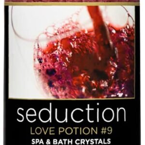 Spazazz Couples Romance Gift Set- Hot Tub Aromatherapy Spa Crystals with Minerals, 17-Ounce, Love Potion No.9 Seduction | Bath Salts Scents & Fragrances