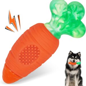 BoYoYo Tough Dog Toys for Aggressive Chewers with Squeaky, Indestructible Dog Chew Toys for Medium and Large Breeds to Keep Them Busy, Interactive Durable Dog Toy