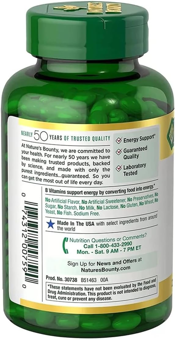 Nature's Bounty Biotin 10,000 mcg, 250 Rapid Release Softgels - Image 2