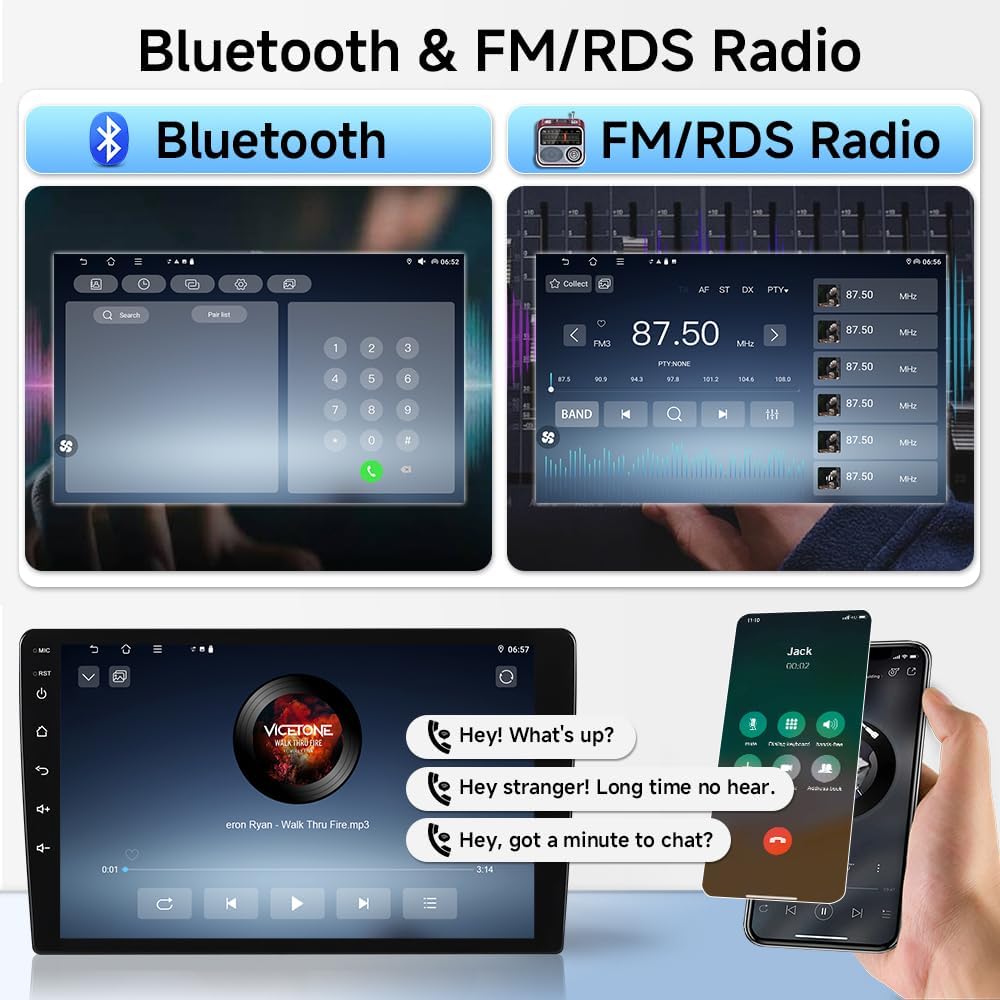 ASURE 10.1 inch Android 15 Car Stereo Radio for Honda Accord 2013-2017 Base Version Cars, 4+64G GPS Navigation Head Unit with Wireless Carplay Android Auto,1280x800 Touchscreen Multimedia Player - Image 7