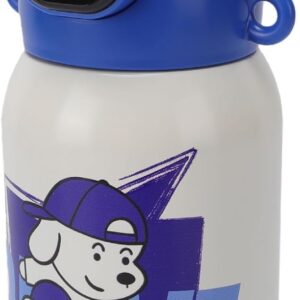 Smart Fingerprint Kids Water Bottle, 550ml Insulated Stainless Steel Vacuum Cup with Fingerprint Lock and USB C Charging, for Children School Outdoor Travel