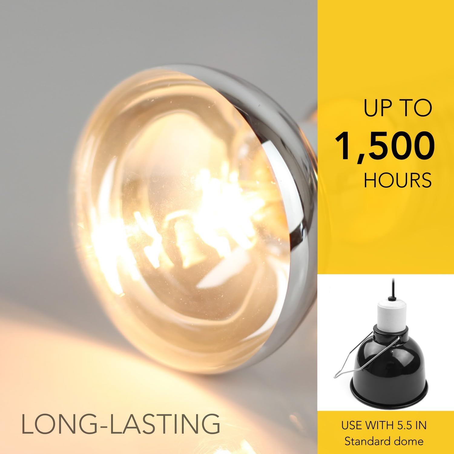 100W Reptile Heat Lamp Bulbs, 2 Value Pack, Daylight Basking Spot, 2025 G3, Bearded Dragon/Turtle/Lizard/Snake Heating Bulb, UVA Heat Lamp, Basking Light for Reptiles - Image 6