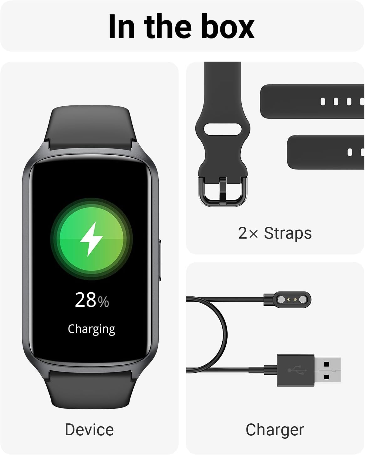 Amzhero Health Fitness Tracker with 24/7 Heart Rate, Blood Oxygen, Blood Pressure, Sleep Tracker, 5ATM Waterproof Activity Trackers with Step Tracker, Pedometer (S & L Bands Included) - Image 8