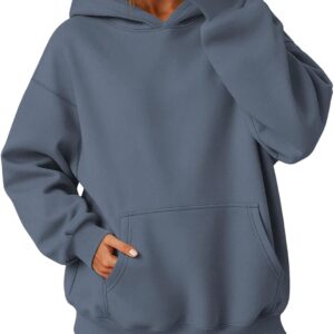 ATHMILE Womens Oversized Hoodies Fleece Sweatshirts Long Sleeve Sweaters Pullover Fall Clothes with Pocket