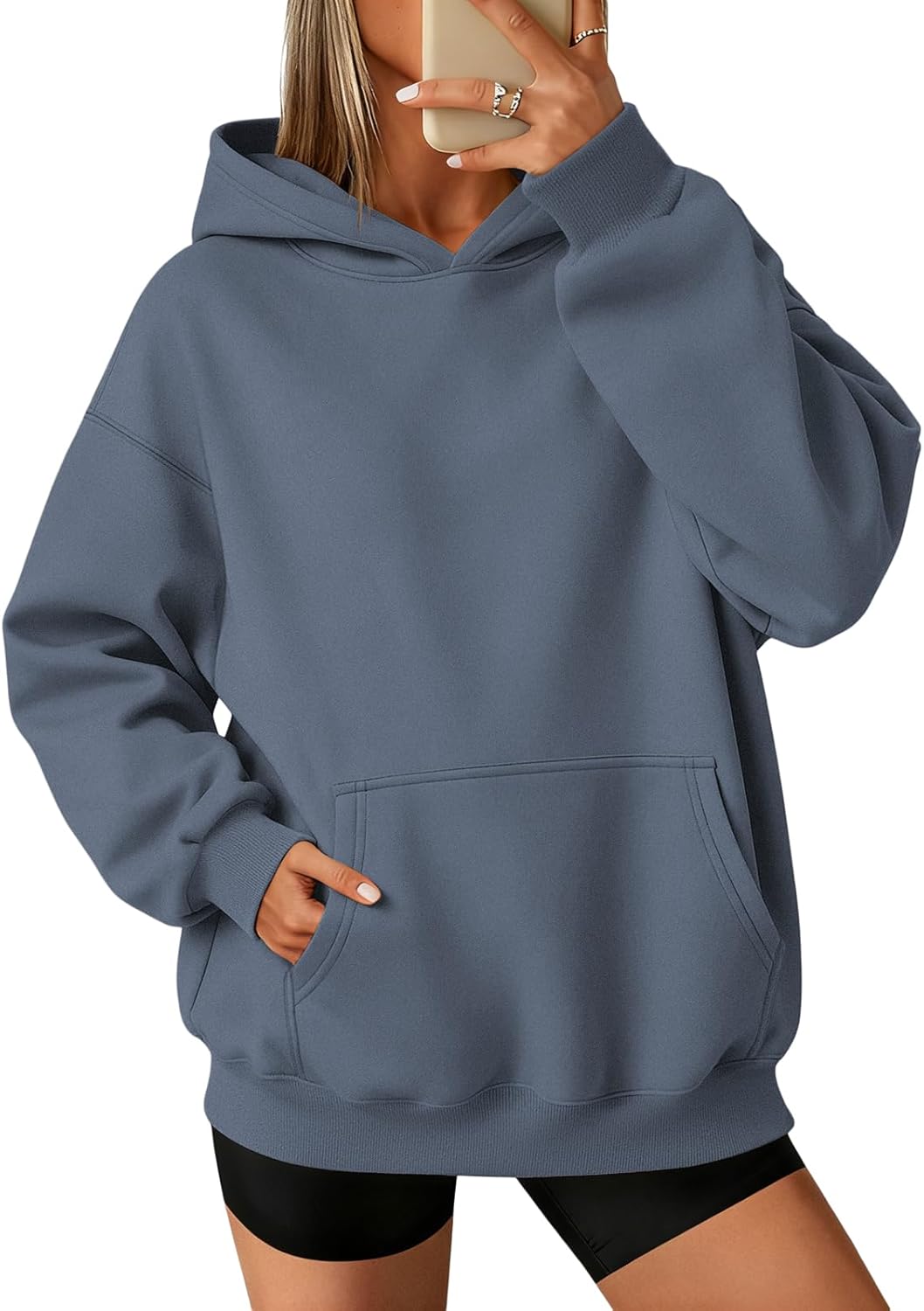 ATHMILE Womens Oversized Hoodies Fleece Sweatshirts Long Sleeve Sweaters Pullover Fall Clothes with Pocket