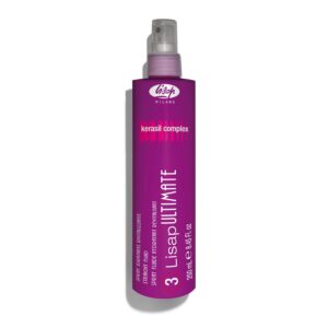 Lisap Heat Protectant for Hair, Ultimate Straight Fluid Hair Spray, Anti Frizz Hair Products, Thermal Protection Hydrating, Strengthening, Straightening & Styling Spray, For All Hair Types, 8.45 fl oz