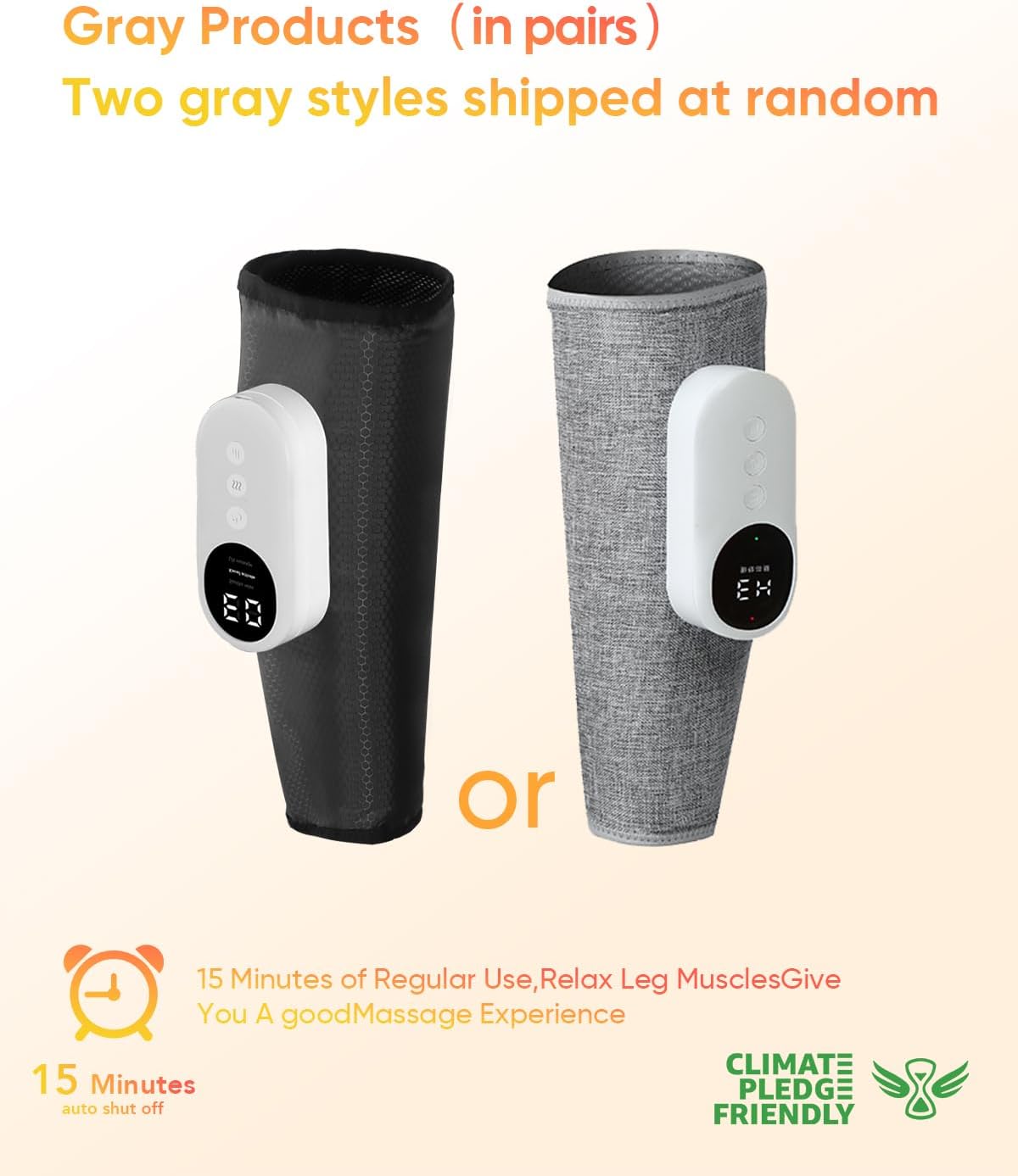 LINGTENG Leg Massager for Circulation and Pain Relief, Calf Air Compression Massager with Heat, Leg Massager with 3 Intensities, 3 Modes, Easy to use, Muscle Relaxation, Gifts (Pair) - Image 2