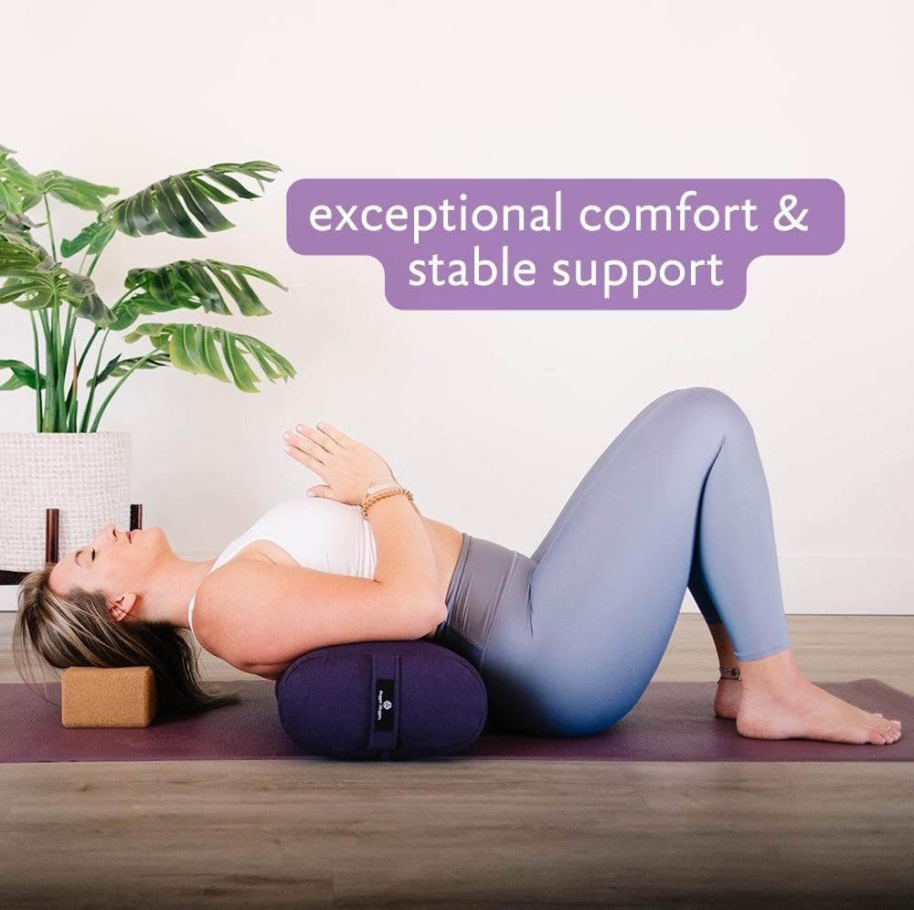 Hugger Mugger Standard Yoga Bolster - Firm, Supportive, Handmade, Durable - Image 4