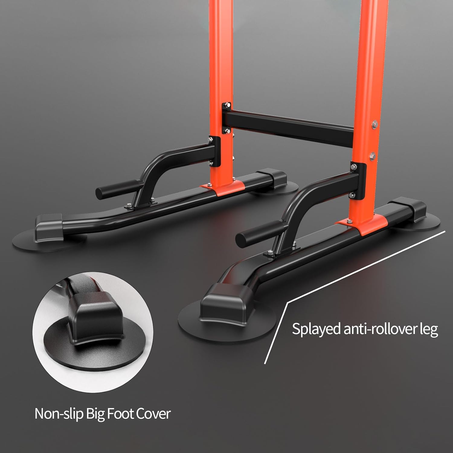 Z ZHICHI Pull Up Dip Station For Home Gym Strength Training Fitness Workout Station Chin-Ups Push-Ups Pull-Ups Dip-Ups 330LBS T055CDC - Image 3
