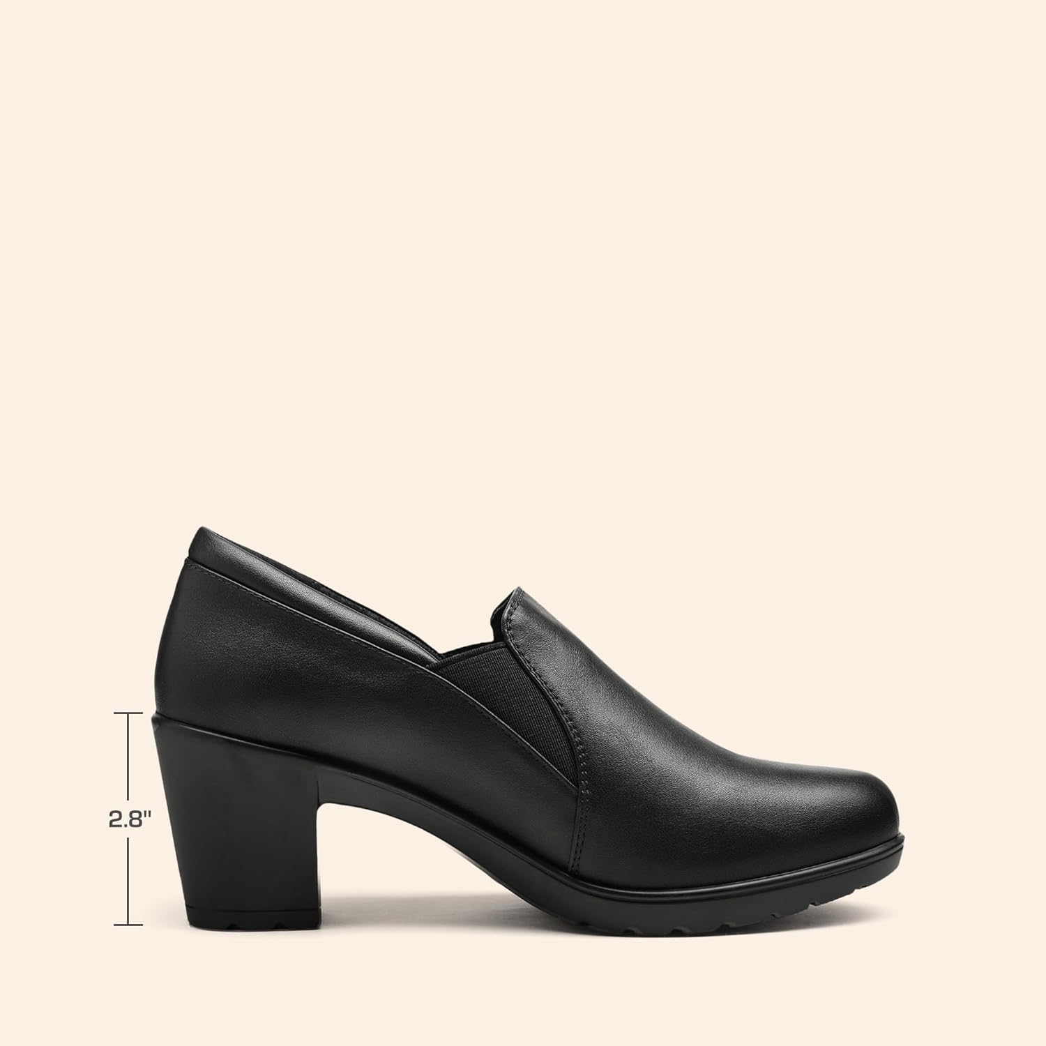 DREAM PAIRS Women's Low Chunky Block Heels Pumps Comfortable Slip-on Heeled Loafers Dress Work Shoes for Office Business LOLA - Image 3