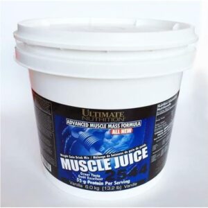 Ultimate Nutrition Muscle Juice, Weight Gain Drink Mix – Mass Gainer Workout Powder for Men & Women – Supplement for Lean Muscle Growth & Immune Support with 55g Protein – Vanilla, 13.2lb
