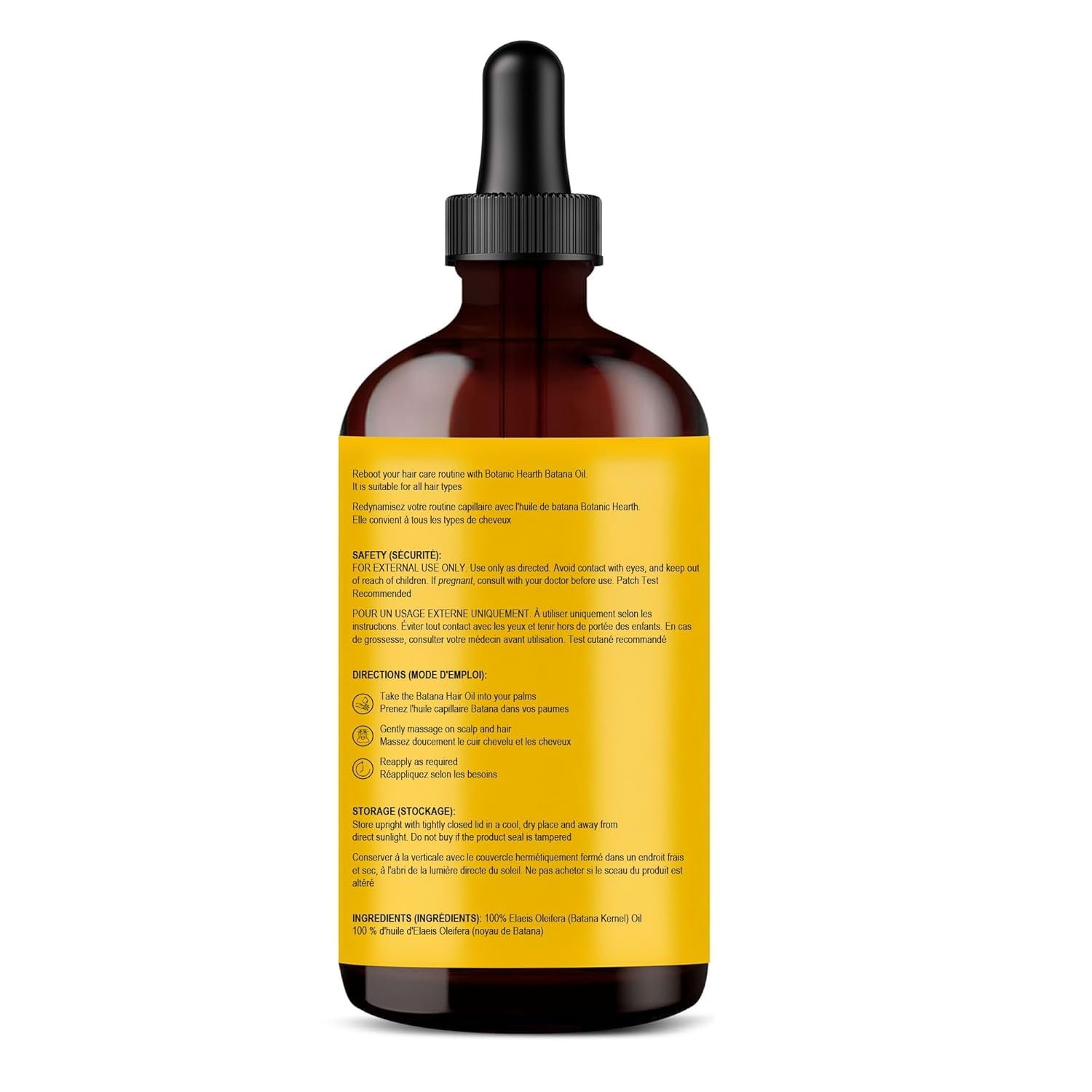 Botanic Hearth Batana Oil for Hair Growth & Hair Treatment Oils 4 Fl Oz | Dr Sebi Inspired, 100% Raw & Pure Batana Oil | Scalp & Hair Treatment for Thickness & Strength | All Hair Types - Image 9