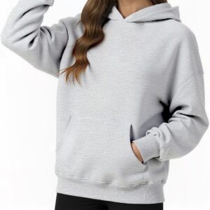 Womens Hooded Hoodies Sweatshirts – Long Sleeve Crewneck Sweaters With Pocket 2026 Fashion Spring Oversized Clothes