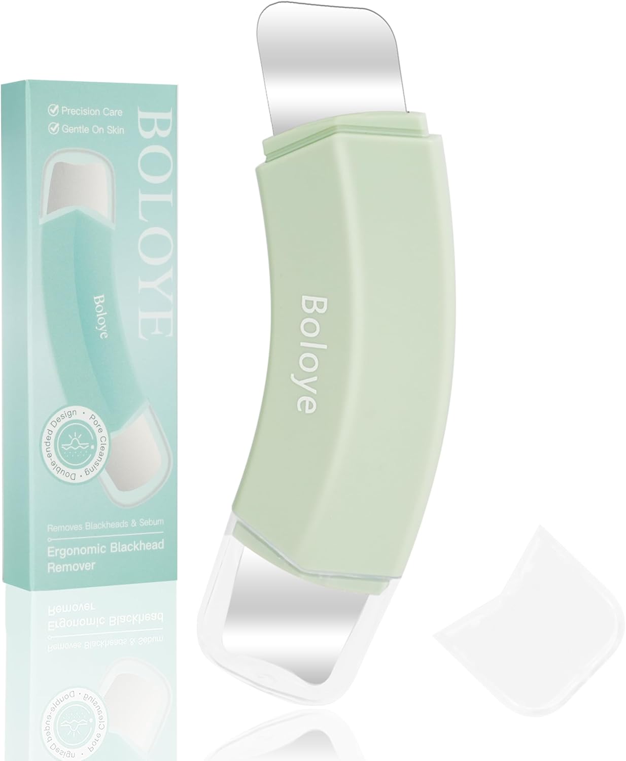 Boloye Blackhead Remover Tool – Dual-Head Face Scraper & Pore Cleaner for Deep Facial Cleansing, Nose Scraper for Nose & T-Zone, Skin Care Tool for Men and Women