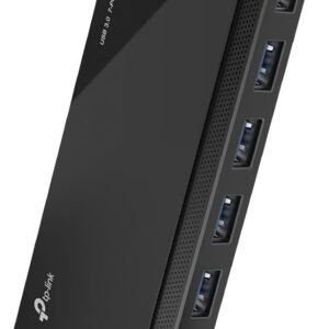 TP-Link Powered USB Hub 3.0 with 7 USB 3.0 Data Ports and 2 Smart Charging USB Ports. Compatible with Windows, Mac, Chrome & Linux OS, with Power On/Off Button, 12V/4A Power Adapter(UH720)