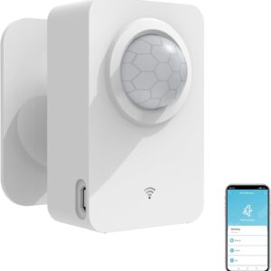 SENCKIT Smart Wi-Fi Motion Sensor: Wireless PIR Motion Detector with App Notification Alert and Large Area Detection, Battery or USB Powered, Contact Sensor for Home Security & Smart Home Automation