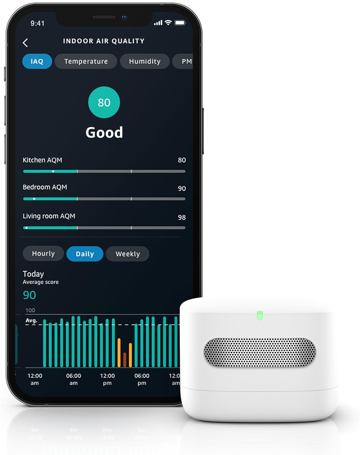 Amazon Smart Air Quality Monitor – Know your air, Works with Alexa - Image 2