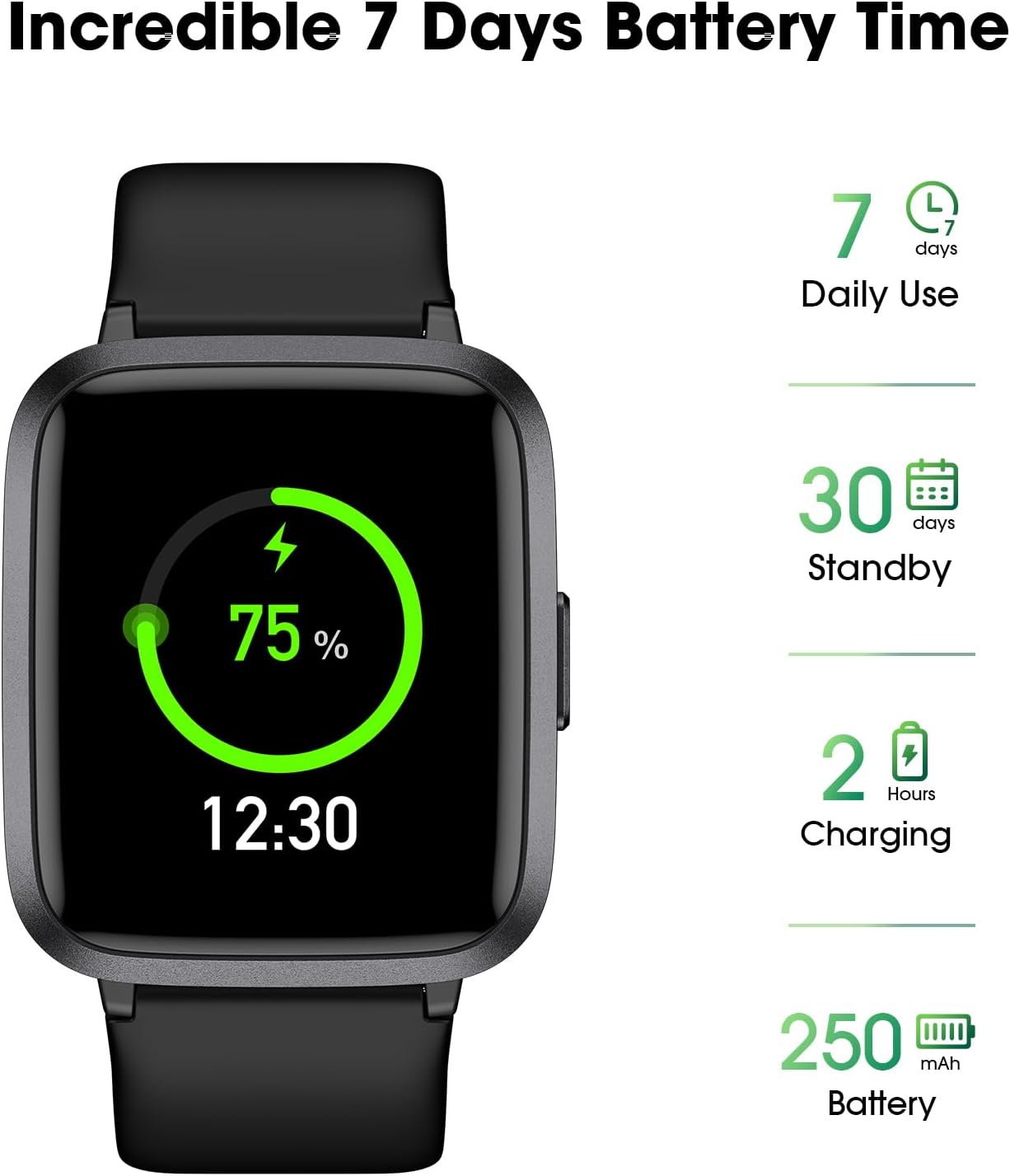 LIVIKEY Fitness Tracker Watch with Heart Rate Monitor, Activity Tracker with Pedometer, Sleep Monitor, Calories & Step Counter, IP68 Waterproof Smart Watches for Women Men Fitness Watch for Sports - Image 6