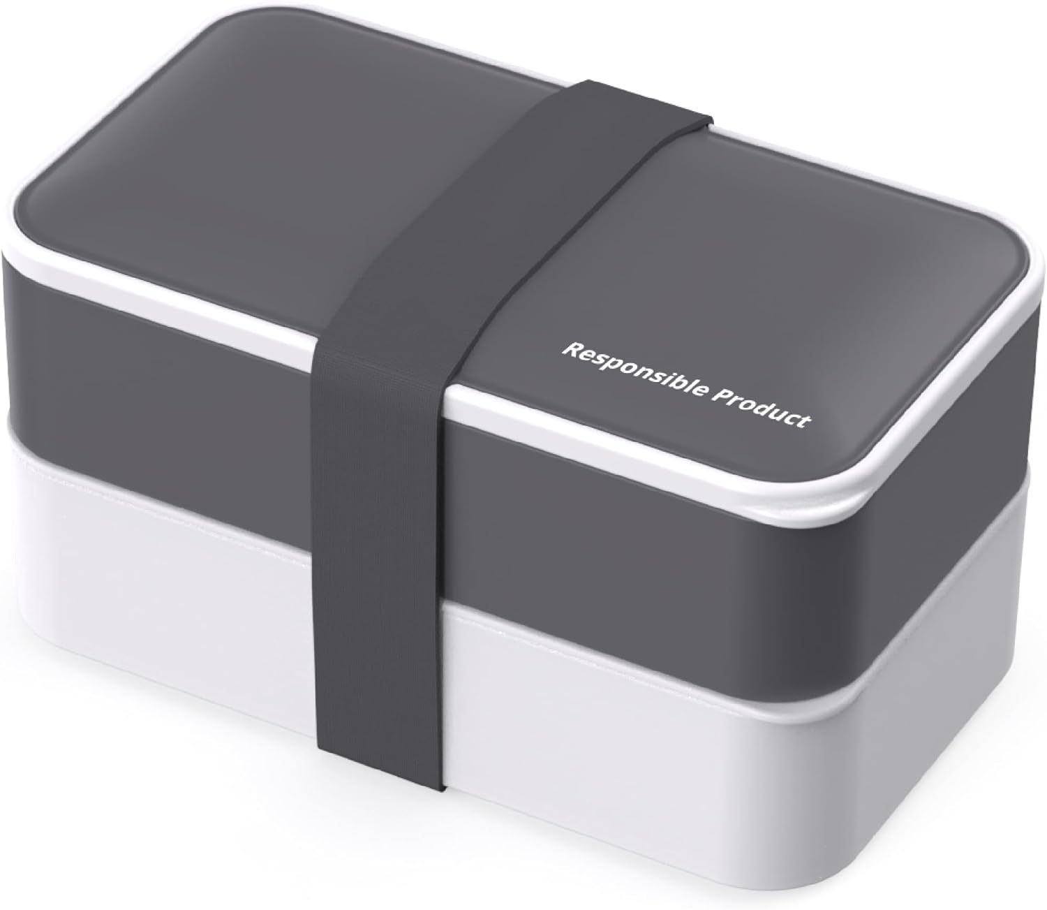 Responsible Products Leak Resistant Bento Box with Tableware for Adult - Teens, Insulated Lunch Box for Women - Men - Girls - Boys, BPA Free, Dishwasher Safe, Microwave Safe, Freezer Safe, 46 oz