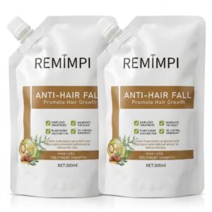 Authentic Anti Hair Loss Shampoo, Ginger & Ginseng Hair Growth Shampoo, Dandruff & Oil Control, 300ml (2 Pack)
