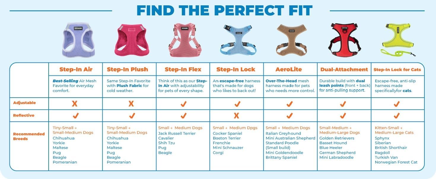 Best Pet Supplies Voyager Adjustable Step-in Flex Breathable Mesh Dog Harness for Small Medium Large Dogs Leash Set (Pink), S - Image 8