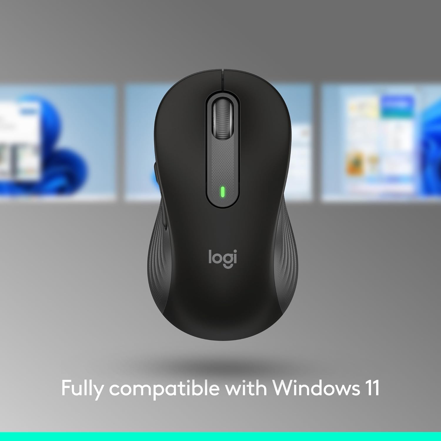 Logitech Signature M650 L Full Size Wireless Mouse - for Large Sized Hands, 2-Year Battery, Silent Clicks, Customizable Side Buttons, Bluetooth, for PC/Mac/Multi-Device/Chromebook - Black - Image 5