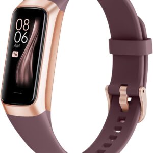 Fitness Tracker with Step Counter/Calories/Stopwatch, Activity Tracker, Health Tracker with Heart Rate Monitor, Sleep Tracker,1.10”AMOLED Touch Color Screen, Pedometer Watch for Women Men