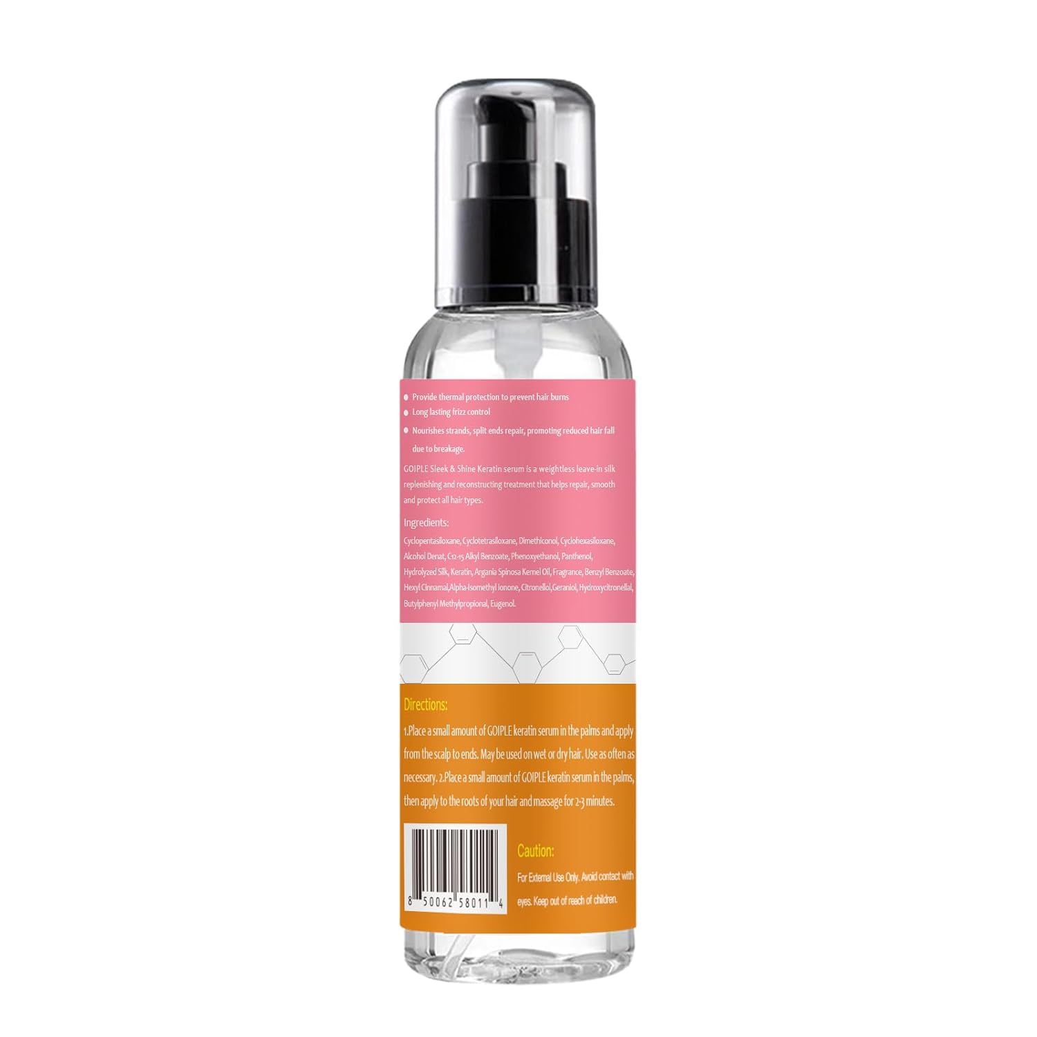 Keratin Protein Hair Serum Keratin Styling & Moisturizing Oil - Anti Frizz Control Nourishes & Repair Keratin Serum Oil for Dry Damaged Hair Heat Protectant Serum for Shine Prevent Hair Burns (Rose) - Image 9