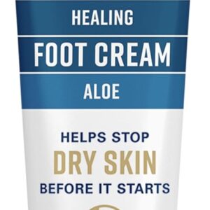 Gold Bond Healing Foot Cream for Dry Feet, 4 oz, With Aloe, Nourishes & Softens for Healthier Looking Feet