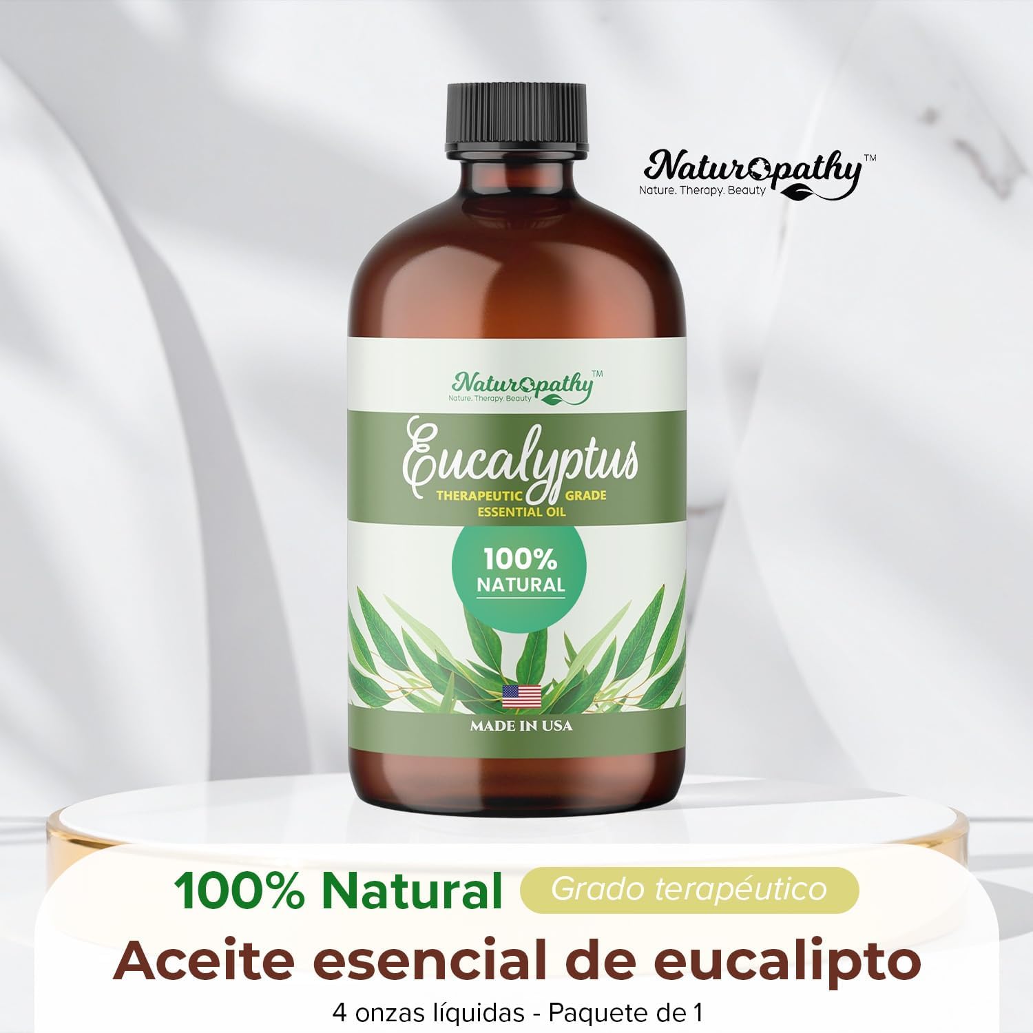 Naturopathy Eucalyptus Essential Oil, Therapeutic Grade, Premium Quality Perfect for Aromatherapy (4 fl oz) - Image 3