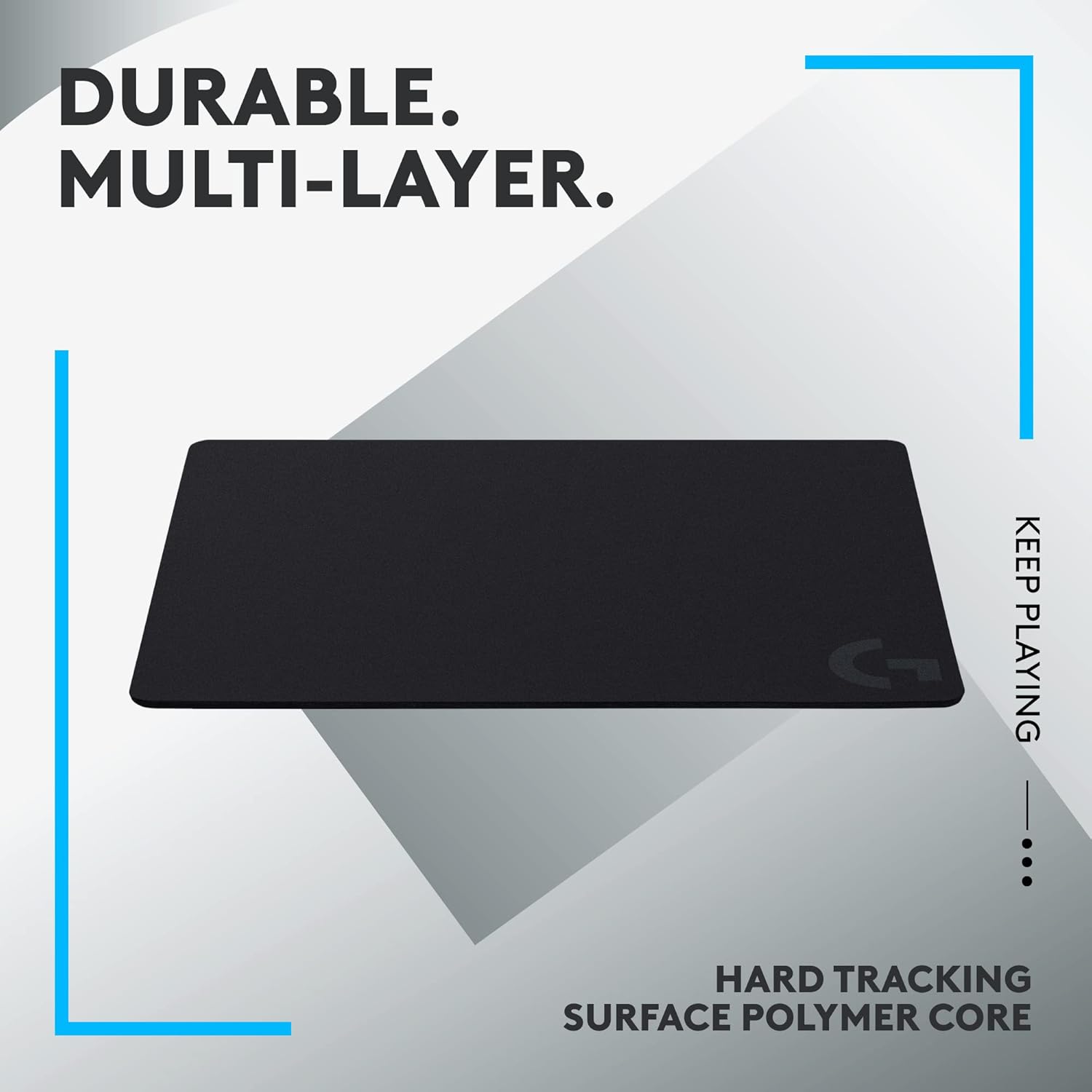 Logitech G440 Hard Gaming Mouse Pad, Optimized for Gaming Sensors, Moderate Surface Friction, Non-Slip Mouse Mat - Black - Image 7