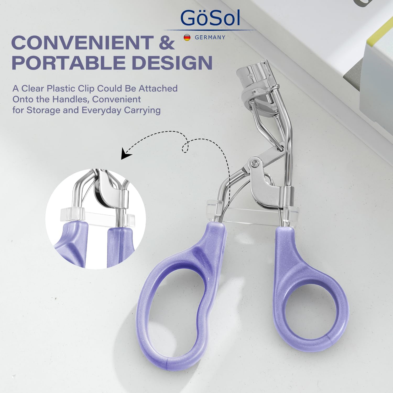 Eyelash Curler w/3 Replacement Pads (Soft/Medium/Firm) - Professional Lash Curler for Natural, Fake, Curly or Straight Lashes, Includes Protective Cover - Image 7