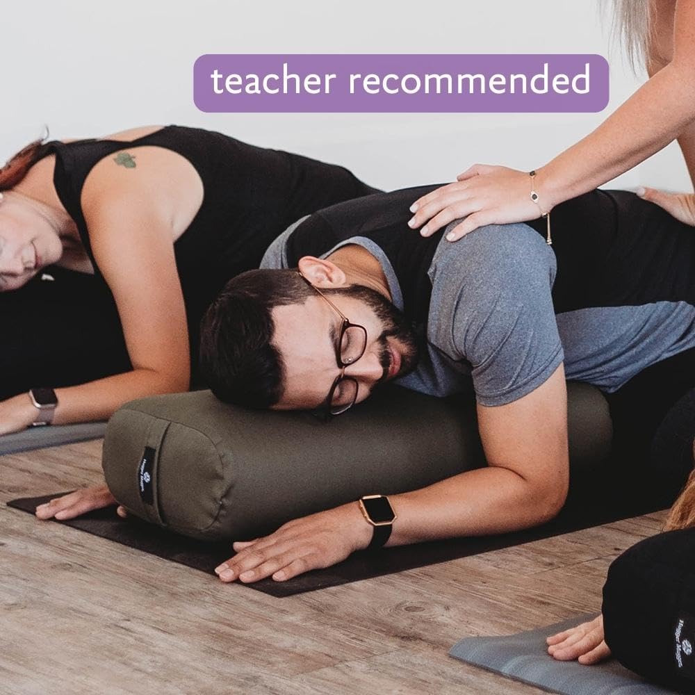 Hugger Mugger Standard Yoga Bolster - Firm, Supportive, Handmade, Durable - Image 8