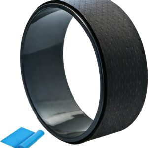 NGT Yoga Wheel 13 inch Yoga Wheel for Back Pain Strongest and Most Comfortable Dharma Yoga Prop Wheel with Free Yoga Bands