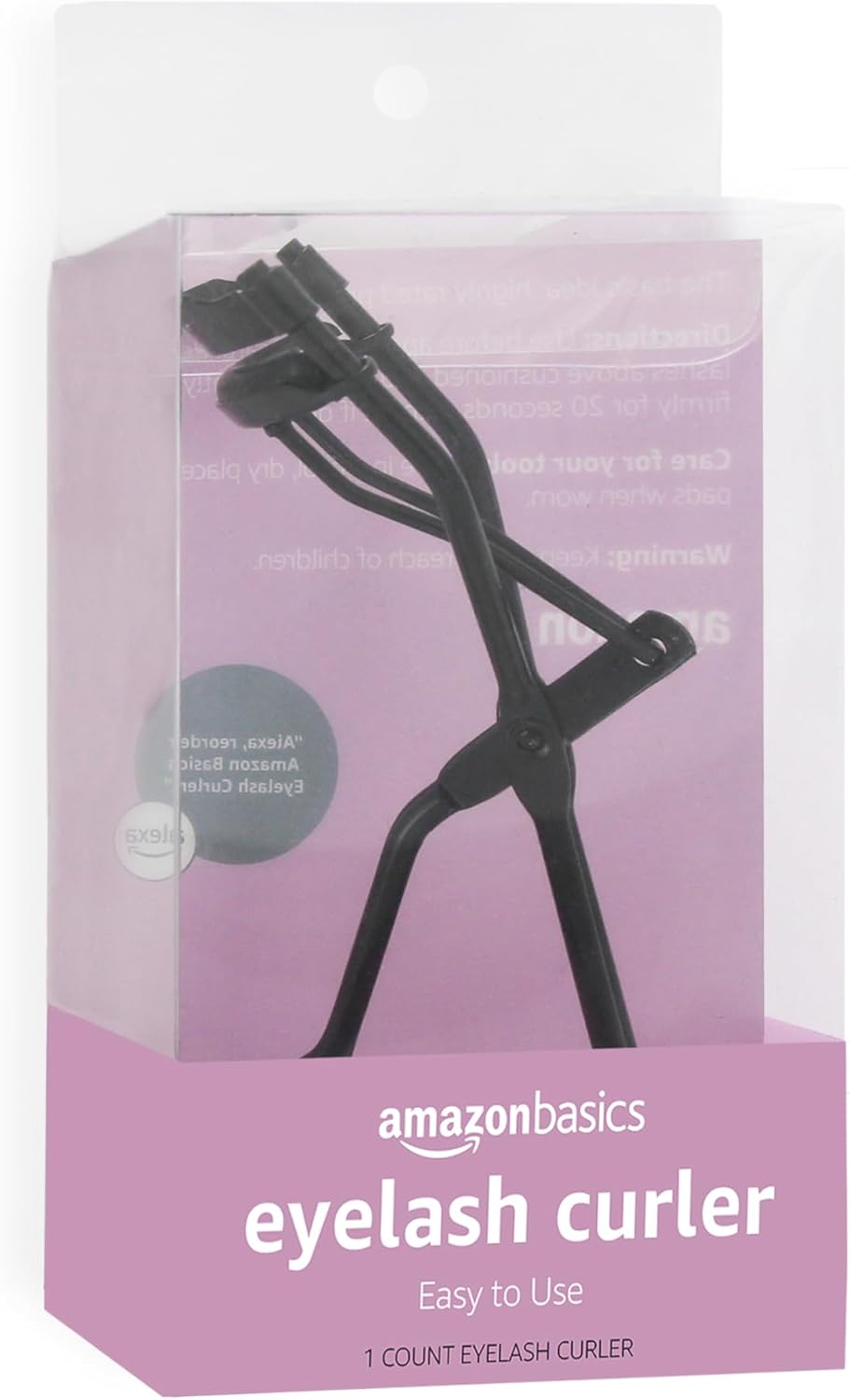 Amazon Basics Eyelash Curler, Easy to Use, Black