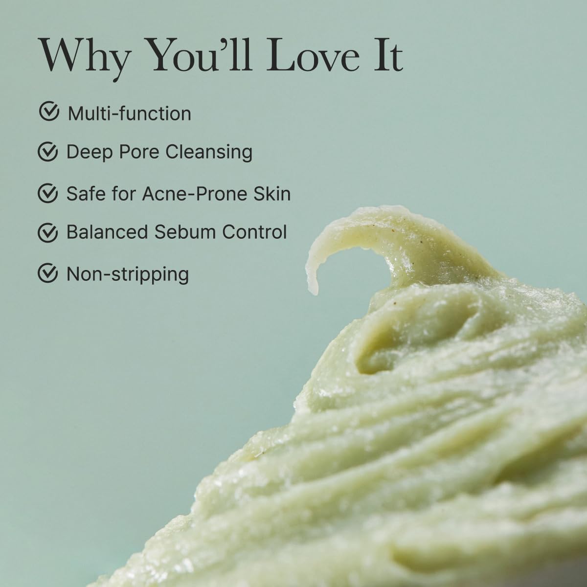 Arencia Korean Rice Mochi Face Cleanser - Face Wash, Gentle Scrub All in One for Deep Cleansing, Moisturizing, Pore Minimizing, Acne-Prone Skin, Removing Blackhead with Rice Water & Green Tea - Image 3