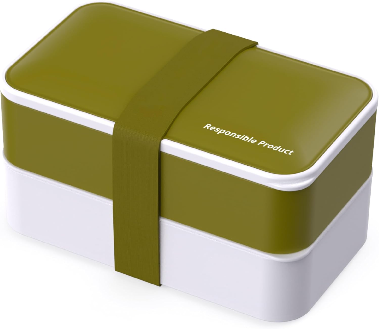 Responsible Products Leak Resistant Bento Box with Tableware for Adult - Teens, Insulated Lunch Box for Women - Men - Girls - Boys, BPA Free, Dishwasher Safe, Microwave Safe, Freezer Safe, 46 oz