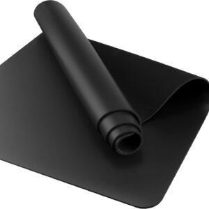 Professional PU & Natural Rubber Yoga Mat – Non Slip 5mm Thick Workout Mats for Women & Men, 72″x27″ Wide Exercise Pad for Hot Yoga, Pilates, HIIT & Home Gym – Strap Included