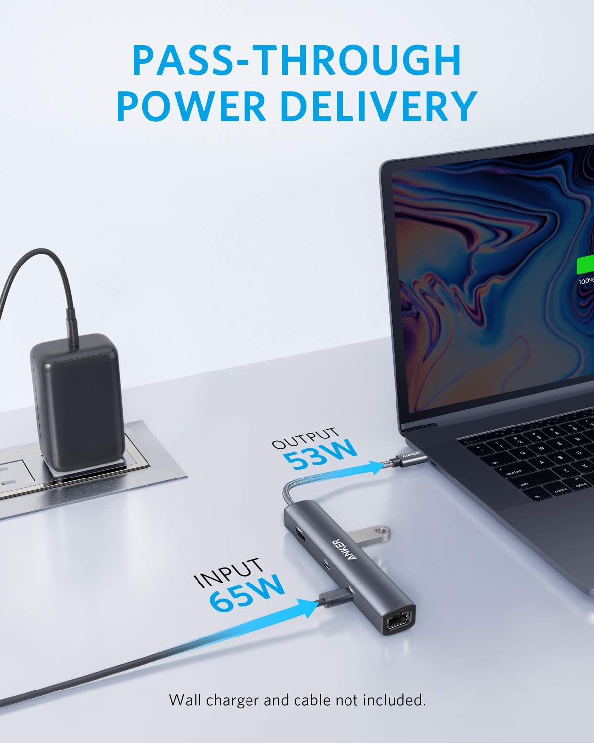 Anker 6-in-1 USB C Hub with Ethernet, USB C to 4K HDMI Multiport Adapter, 1Gbps Ethernet, 65W Power Delivery, 1xUSB-C & 2xUSB-A Ports for MacBook Air, iPad Pro, XPS, Home Office and More - Image 3