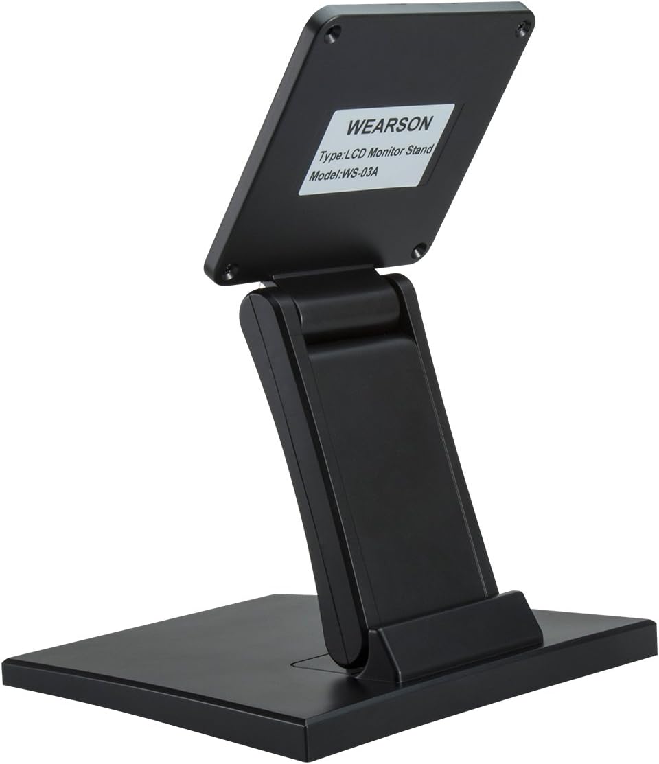 WEARSON WS-03A Adjustable LCD TV Stand Folding Metal Monitor Desk Stand With VESA Hole 75x75mm&100x100mm - Image 2
