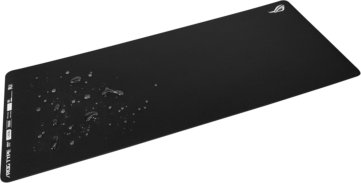 ASUS ROG Hone Ace XXL Gaming Mouse Pad – 35.4” x 15.7", (XXL Size), Extra-Cushioning, Table-Sized for Wide, Smooth Glide and Control, Water/Oil/Dust-Resistant, Extra-Soft Non-Slip Rubber Base - Black - Image 10