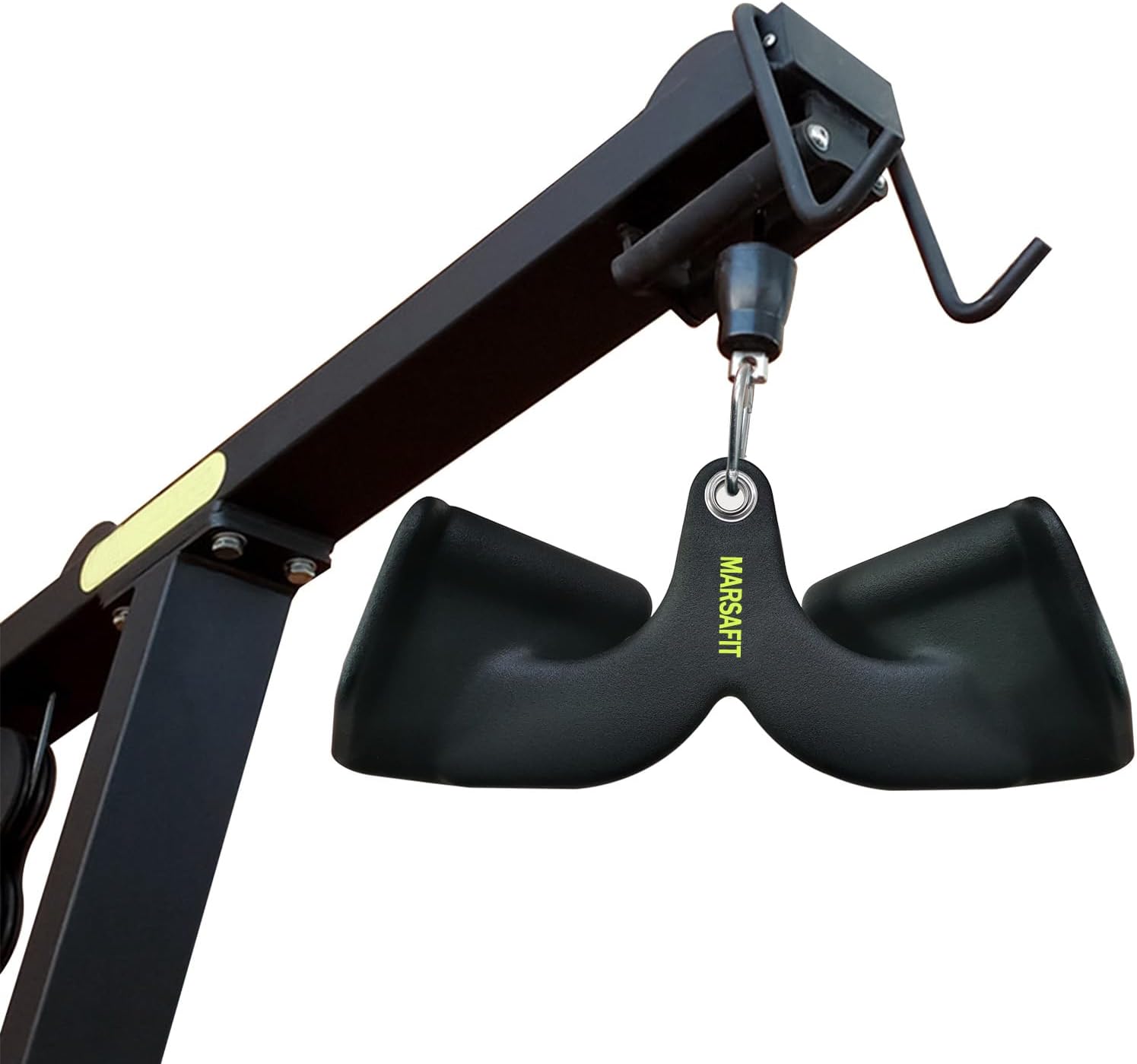 MARSAFIT Home Gym Fitness Rowing T-bar V-bar Pulley Cable Machine Attachment, Bicep Curl Tricep LAT pulldown Bar Back Strength Training Handle Grips LAT Pull Down Bar for Seat Row Workout - Image 8