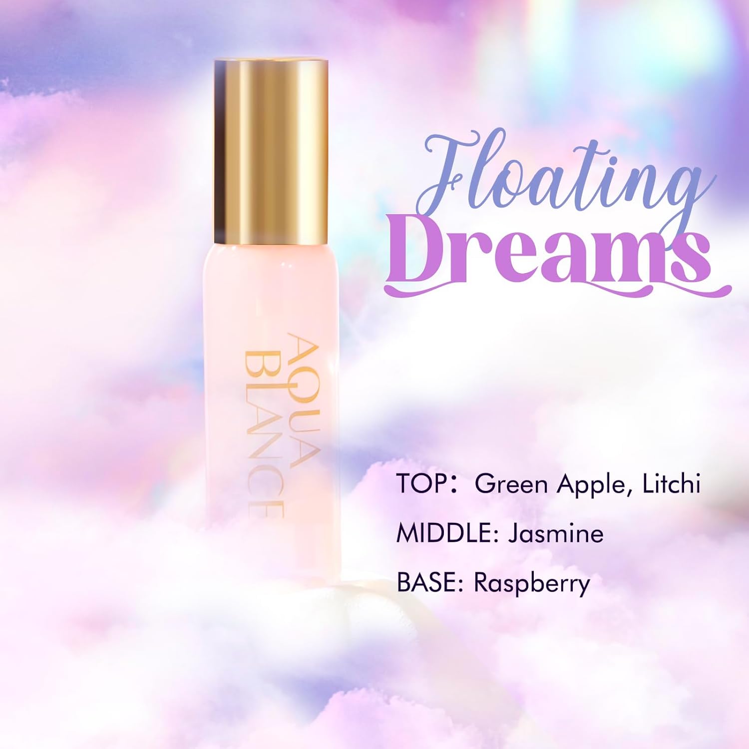 AQUA BLANCE Body Spray Set for Women, Each 60ml/2.1 FlOz, Travel Size Womens Fragrance Body Spray, Three Scents - Vanilla Woodland, Lavender, Jasmine Raspberry - Image 2