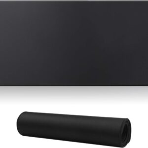 Large Gaming Mouse Pad with Stitched Edges,[27.5×11.8In] Extended Mouse Pad with Non-Slip Natural Rubber Base for Gamer/Desktop/Office/Home (70×30 Blackus)