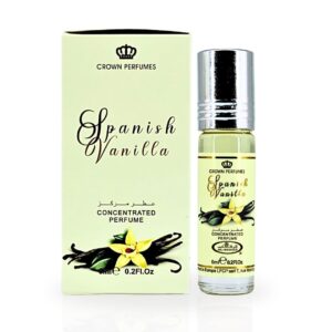 Al-Rehab Spanish Vanilla Perfume Oil 6ML (0.2 Oz) – Arabian Oils For Women – Long Lasting Concentrated Oil – A Luxurious Soft & Sweet Women’s Fragrance For An Elegant Touch
