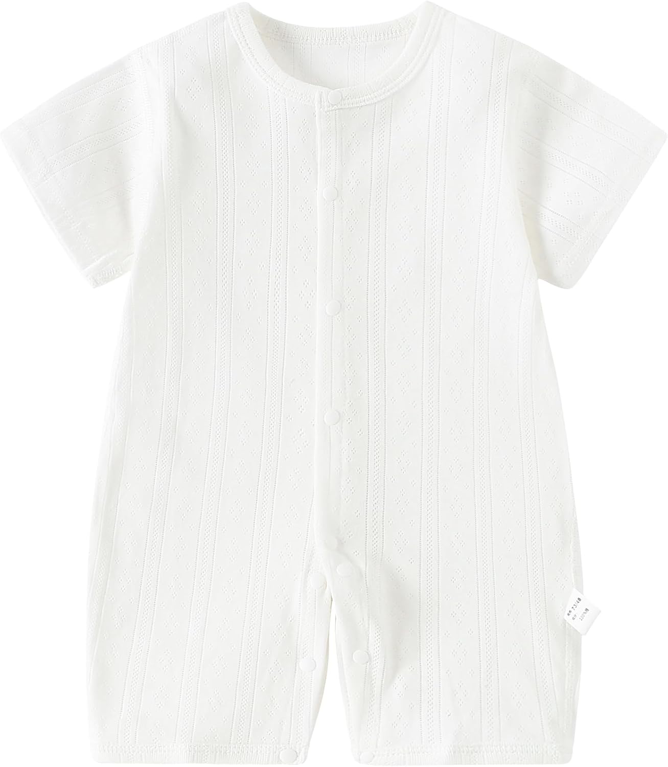 AMIYAN Unisex Baby Cotton Romper Boys Short Sleeve One-Piece Jumpsuit Infant Snap Up Bodysuits Summer Outfits 0-24M